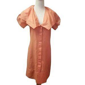 Reiss Orange/ Coral short sleeve dress size 2 (X9)